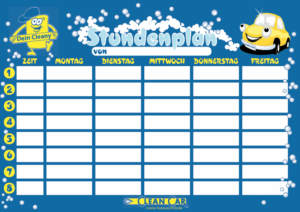 Cleany Stundenplan für Kinder