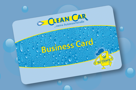 Darstellung der Clean Car Business Card